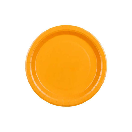 Picture of PAPER PLATES ORANGE 23CM - 6 PACK